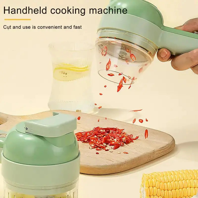 4 in 1 Portable Electric Vegetable Chopper Set