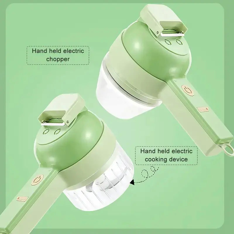 4 in 1 Portable Electric Vegetable Chopper Set