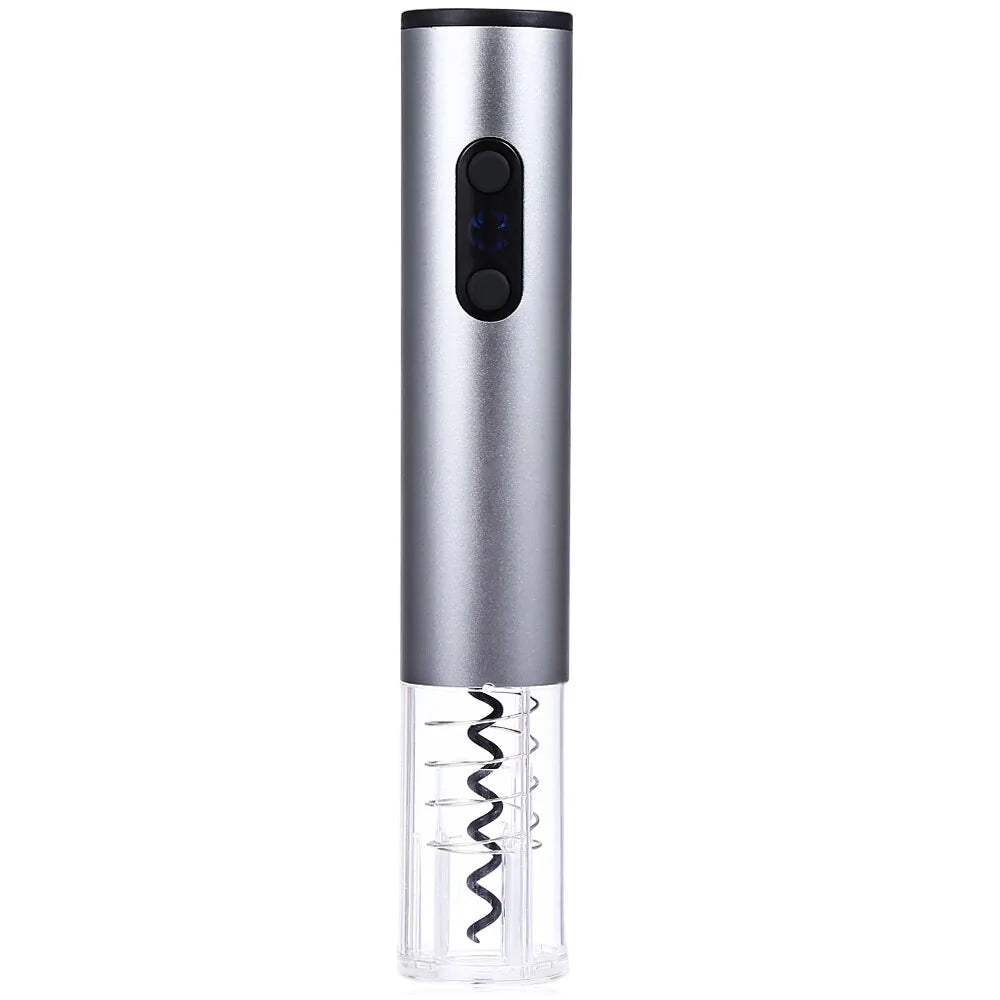 Hold n' Press Electric Wine Bottle Opener Set with Foil Cutter, Vacuum Stopper, and Pourer